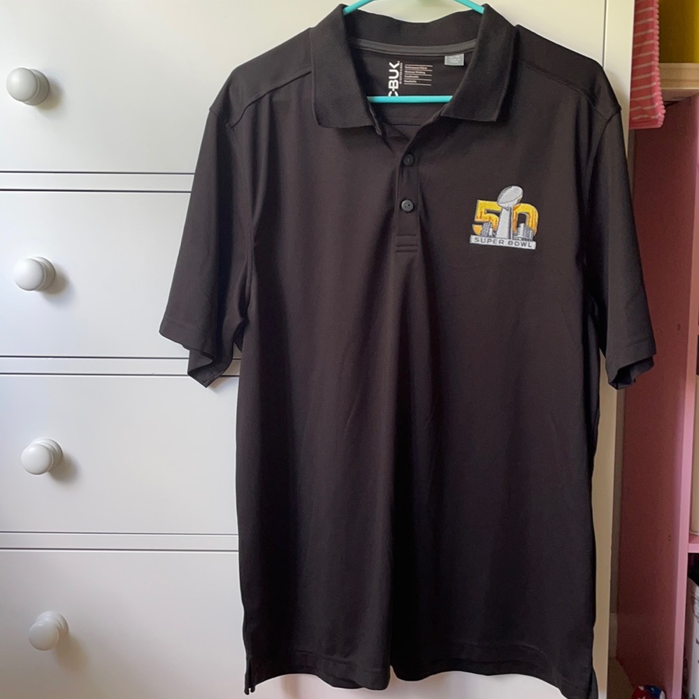 CBUK mens Super Bowl 50 mens polo size XL